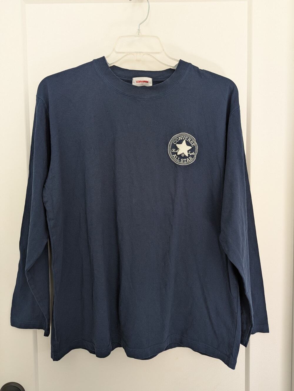Converse All Star Navy Blue Long Sleeve Tshirt Men's 3L Large Skaters
